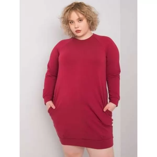  Dámske šaty BASIC FEEL GOOD RV-SK-6296.99 BURGUNDY 