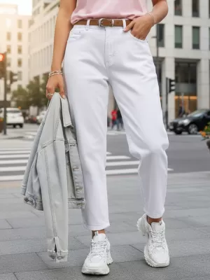 Dámske nohavice DSTREET UY2884 BIELA