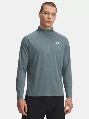 Pánske tričko UNDER ARMOUR UA TECH TEXTURED 1/2 ZIP 1382797-587 MODRÁ
