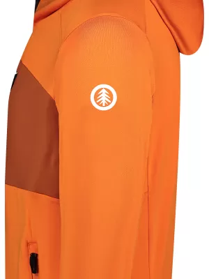 Pánska mikina powerfleece NORDBLANC BRACKEN NBWFM8286 ORANŽOVÁ