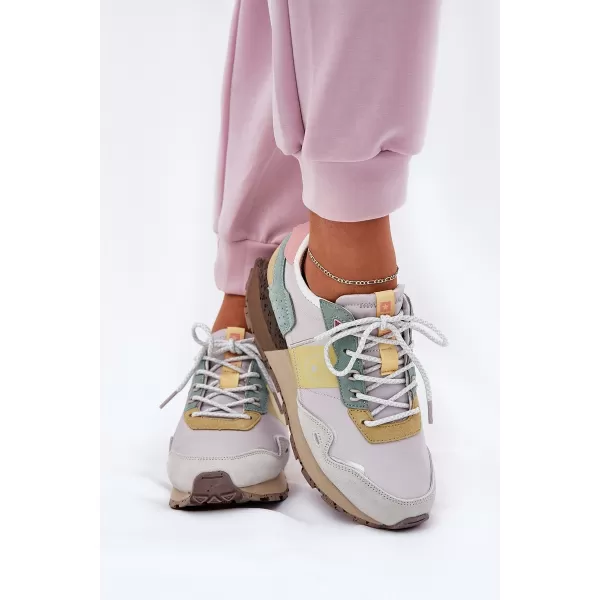  Dámske topánky BIG STAR RR274244 YELLOW/GREY Big Star Shoes 