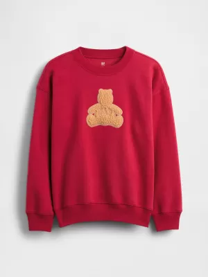 Detská mikina GAP CREW RELAXED SWEATSHIRT 844233-01 SLED
