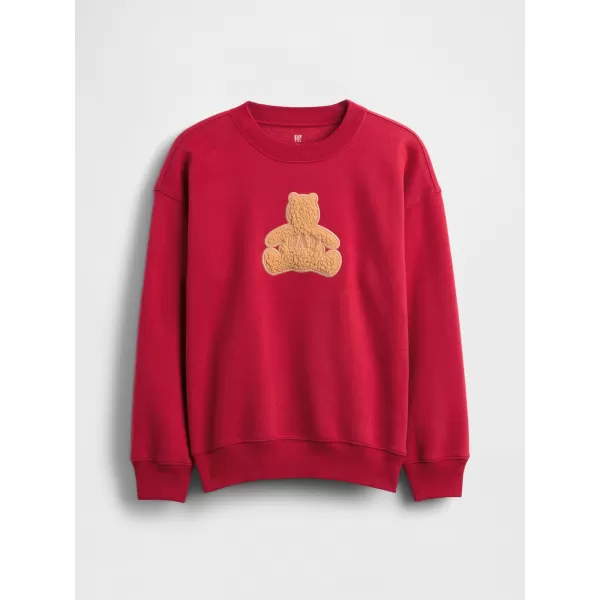  Detská mikina GAP CREW RELAXED SWEATSHIRT 844233-01 SLED 