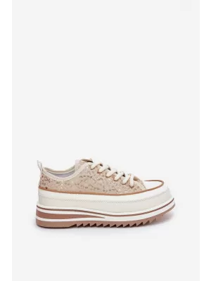 Dámske tenisky S.BARSKI BF51-101 BEIGE