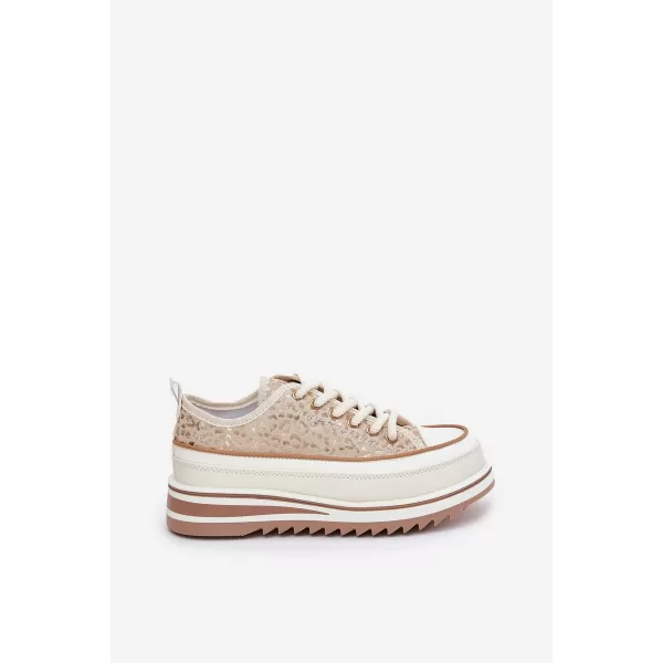  Dámske tenisky S.BARSKI BF51-101 BEIGE 