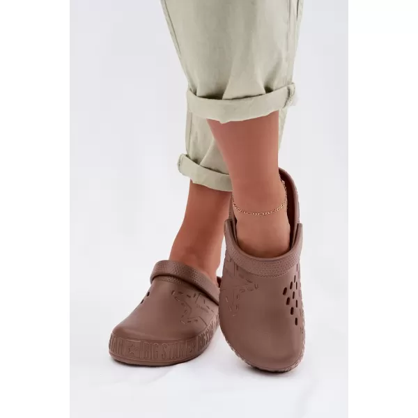  Dámske šľapky BIG STAR TT274A085 BROWN/BEIGE Big Star Shoes 