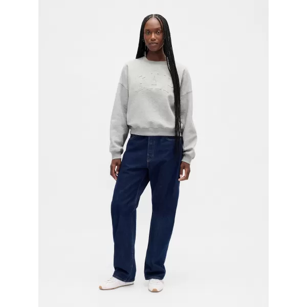  Dámska mikina GAP LOGO SWEATSHIRT 799272-02 LIGHT HEATHER GREY 