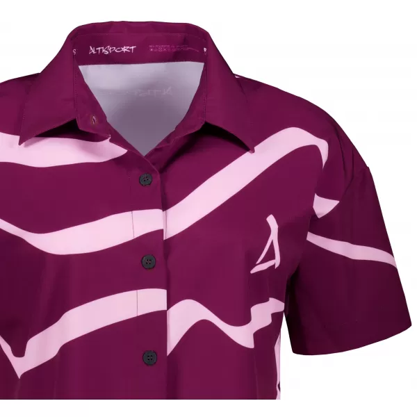  Dámska prémiová košeľa ALTISPORT VOJ/ALW088KOS01 RUŽOVÁ 