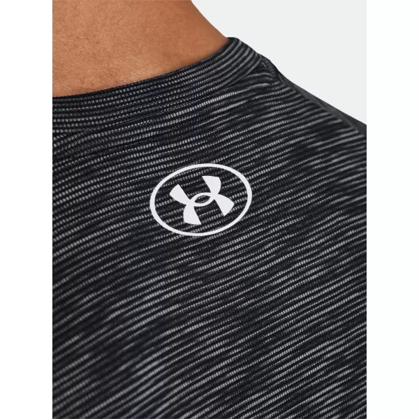  Pánske tričko UNDER ARMOUR TECH TEXTURED SS 1382796-001 ČIERNA 