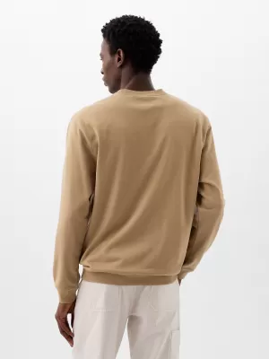 Pánska mikina GAP LOGO CREWNECK SWEATSHIRT 829103-08 PERFECT KHAKI