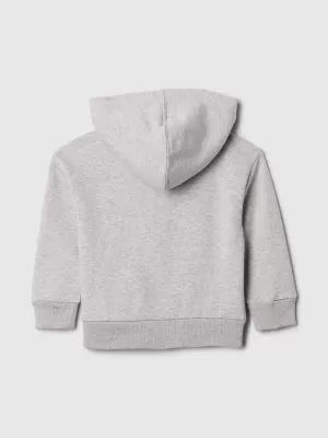 Detská mikina GAP LOGO HOODIE ZIP 723271-03 LIGHT HEATHER GREY