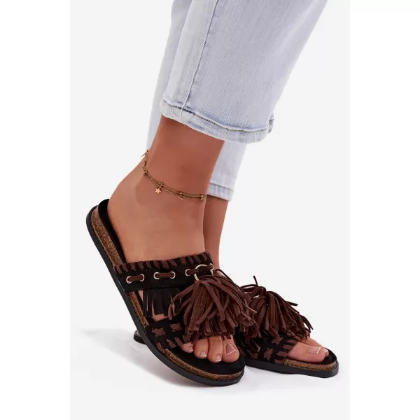  Dámske šľapky BOTO GLORINNA 41497 BLACK 