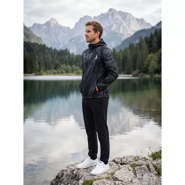  Pánska softshellová bunda premium ALTISPORT VOJ/ALM072JACK01 ČIERNA 