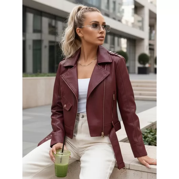  Dámska bunda DSTREET TY5649 BORDOVÁ 