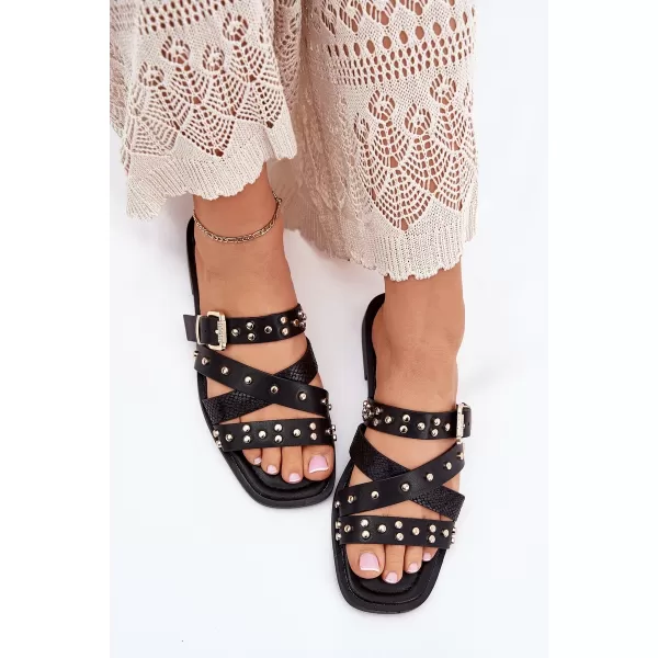  Dámske šľapky BOTO MANITTE 37865 BLACK 