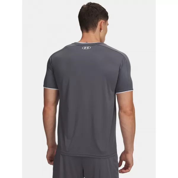  Pánske tričko UNDER ARMOUR M CHALLENGER TRAIN SS 6009875-025 ŠEDÁ 
