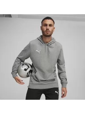 Pánska mikina PUMA TEAMGOAL CASUALS HOODY 658618_33 STREDNE ŠEDÁ VRES/BIELA