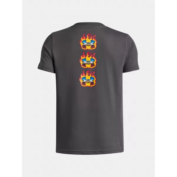  Chlapčenské tričko UNDER ARMOUR UA FLAME WM SS 6005059-025 SIVÁ 