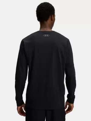 Pánske tričko UNDER ARMOUR UA SPORTSTYLE LEFT CHEST LS 1329585-002 ČIERNA