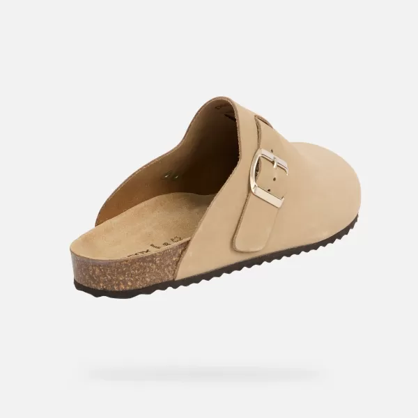  Dámske šľapky GEOX BRIONIA G013083 BÉŽOVÁ 