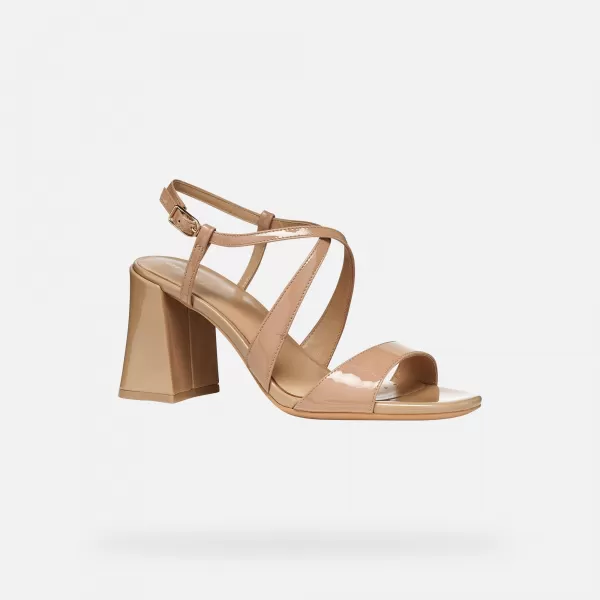  Dámske sandále GEOX NEW ERAKLIA 80 T01 G012894 SVETLO HNEDÁ 