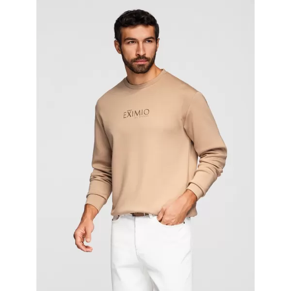  Pánska mikina OMBRE OM-SNBC-0199 BEIGE 
