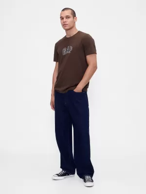 Pánske tričko GAP LOGO TEE 570044-44 WOODSY BROWN