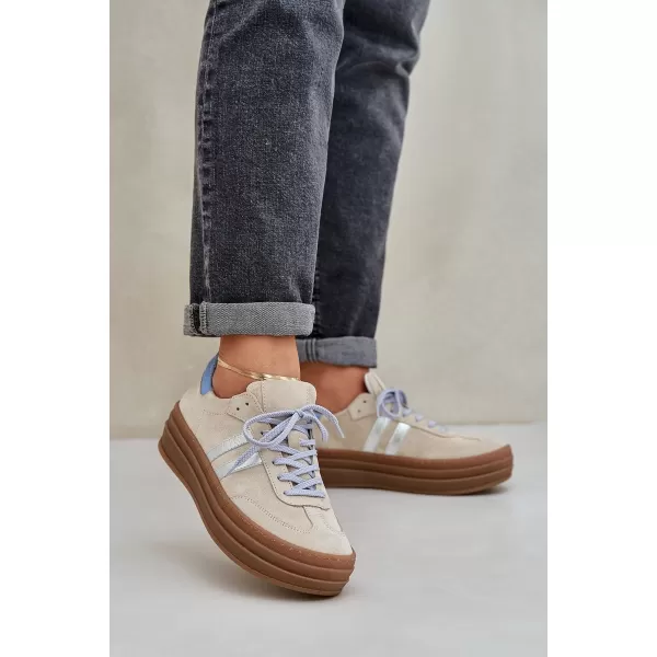  Dámske topánky ZAZOO N1068S4 BEIGE 