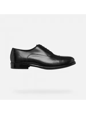 Pánske spoločenské topánky GEOX BARBERIGO G014411 ČIERNA