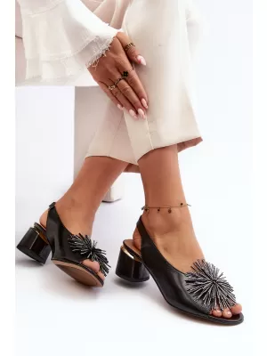 Dámske sandále LAURA MESSI 2595 BLACK