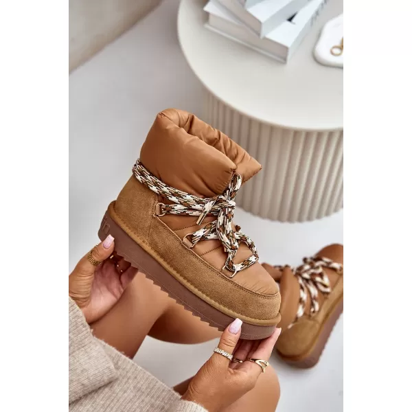  Dámske snehule D.FRANKLIN DFSH375003 TAN 