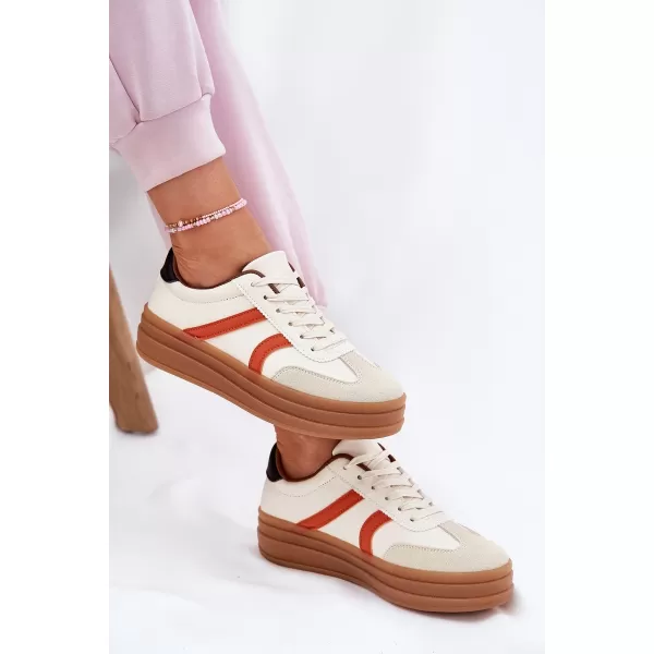  Dámske tenisky EVENTO TOLIANNA BEIGE/ORANGE 