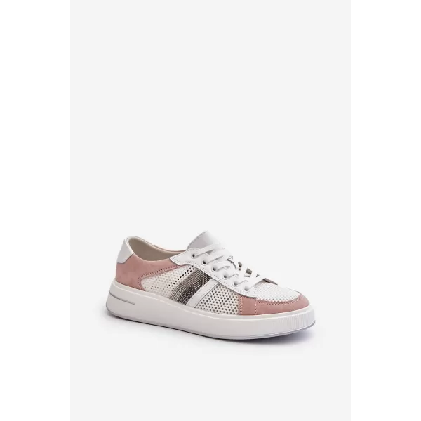  Dámske tenisky D&A LR110 WHITE/PINK 