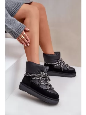 Dámske snehule D.FRANKLIN DFSH375003 BLACK