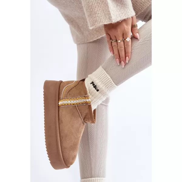  Dámske snehule BOTO UDRA 29607 KHAKI 
