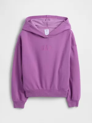 Detská mikina GAP HIGH LOW HOODIE PULLOVER 862110-01 CATTLEYA ORCHID