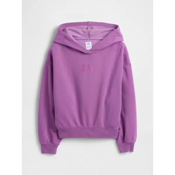  Detská mikina GAP HIGH LOW HOODIE PULLOVER 862110-01 CATTLEYA ORCHID 
