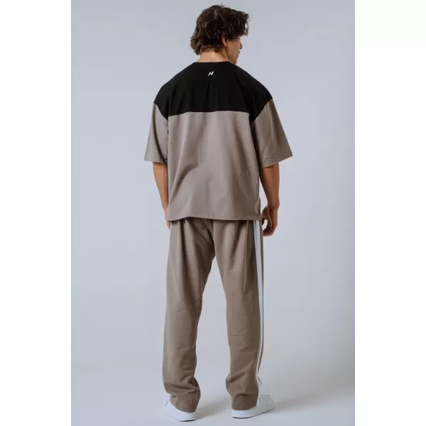  Oversized tričko POWER 898 LIGHT BROWN ASH Nebbia 