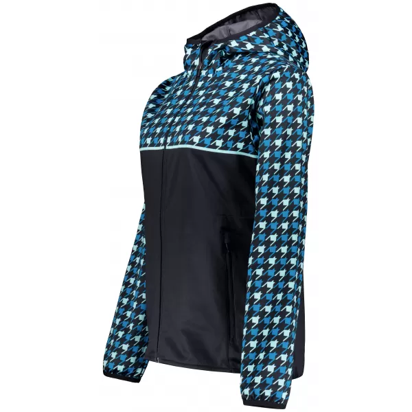  Dámska softshellová bunda premium ALTISPORT VOJ/ALW048JACK01 ČIERNOMODRÁ 