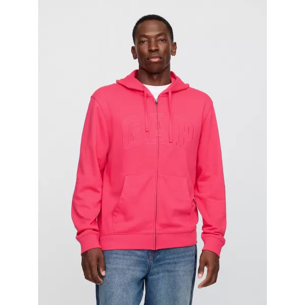  Pánska mikina GAP FULLZIP LOGO HOODIE 868454-15 RASPBERRY 