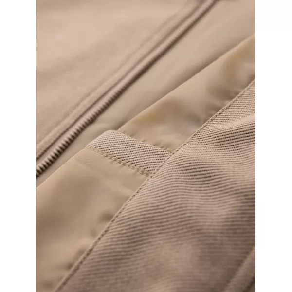  Pánska bunda OMBRE OM-JANP-0159 TEPLÁ BÉŽOVÁ 