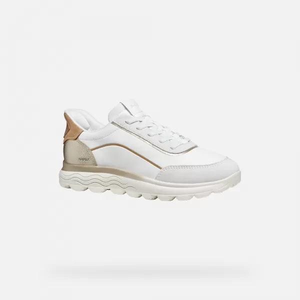  Dámske tenisky GEOX SPHERICA PLUS FAST IN G012959 BIELA 