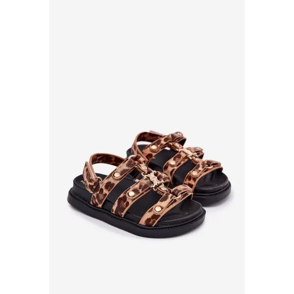  Detské sandále BOTO LUNESSA 38047 LEOPARD 