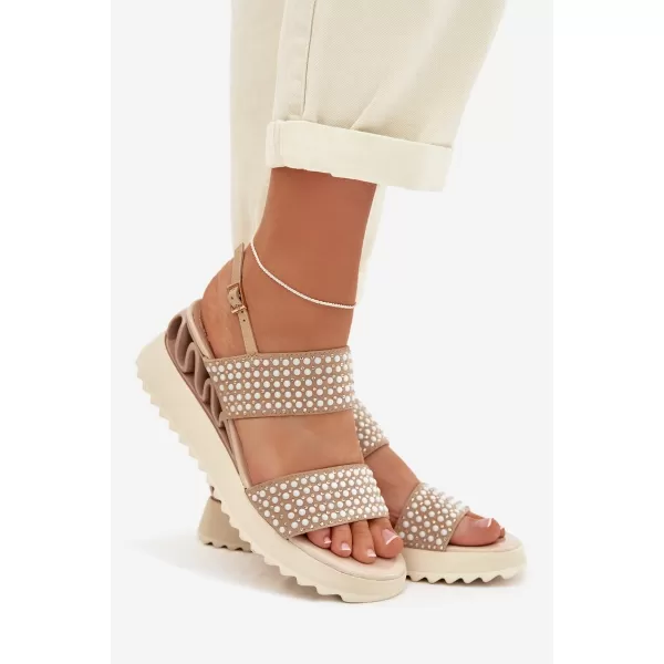  Dámske sandále D&A CR61-3067 BEIGE 