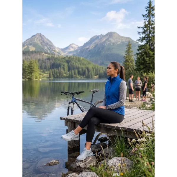  Dámska softshellová vesta ALTISPORT NoPrint NP/ALW965 KRÁĽOVSKY MODRÁ 