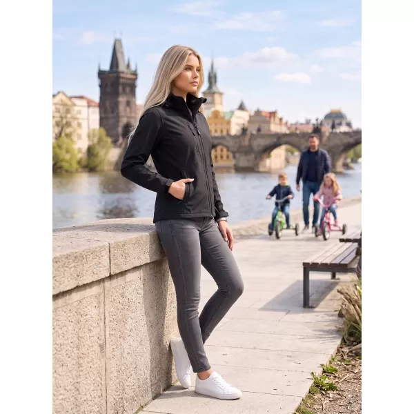  Dámska softshellová bunda ALTISPORT NoPrint NP/ALW945 EBONY GRAY 