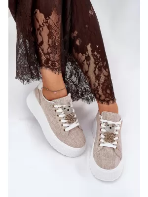 Dámske tenisky S.BARSKI BF51-014 BEIGE
