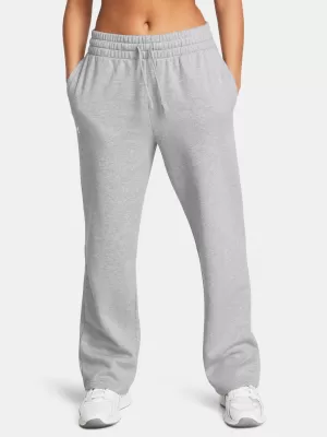 Dámske športové nohavice UNDER ARMOUR UA RIVAL FLC STRAIGHT PANT 1381847-011 ŠEDÁ