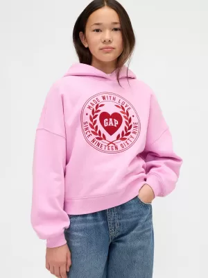 Detská mikina GAP LOGO HOODIE PULLOVER 869541-00 SUGAR PINK