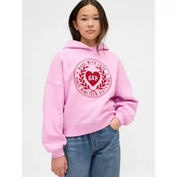 Detská mikina GAP LOGO HOODIE PULLOVER 869541-00 SUGAR PINK 